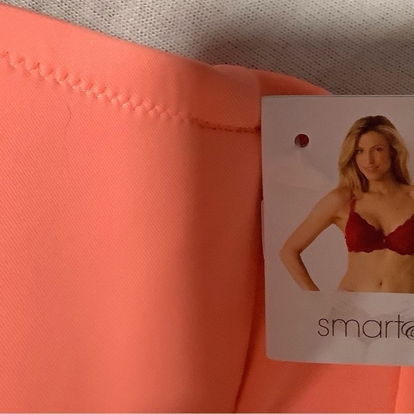 Smart Sexy Neon Coral Bikini Top Sz 36 DDD NWT - Picture 4 of 7